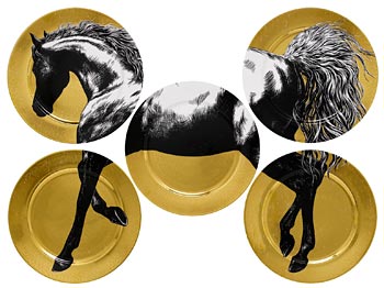 Equus Gold plate set
