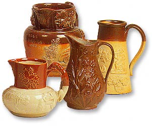 Salt glazed jugs